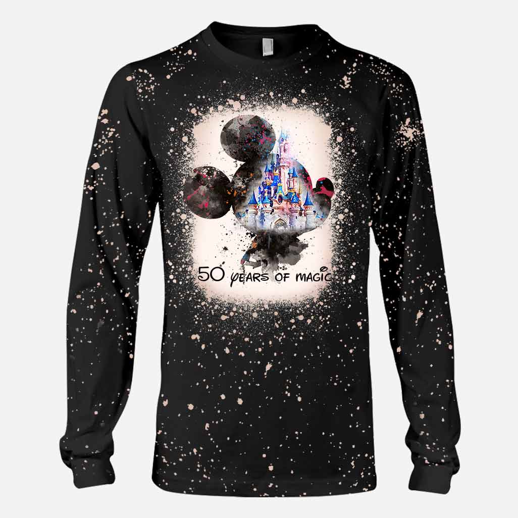 50 Years Of Magic - Mouse Handmade Bleached Shirts