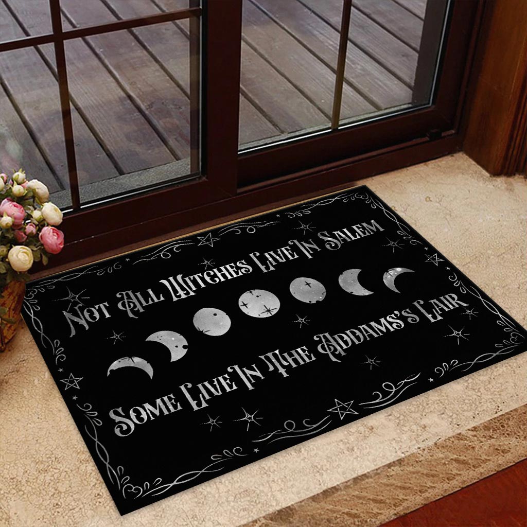 Not All Witches Live In Salem - Personalized Halloween Doormat