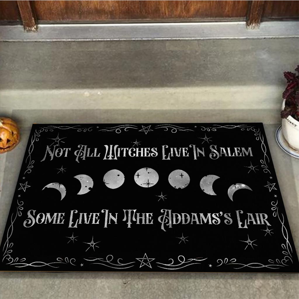 Not All Witches Live In Salem - Personalized Halloween Doormat