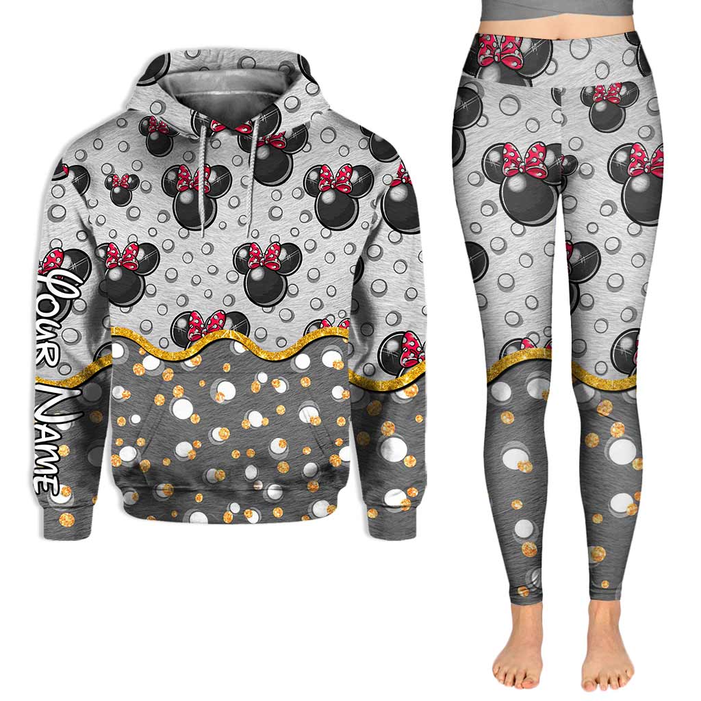 Cute Mouse Ears - Personalized Hoodie And Leggings