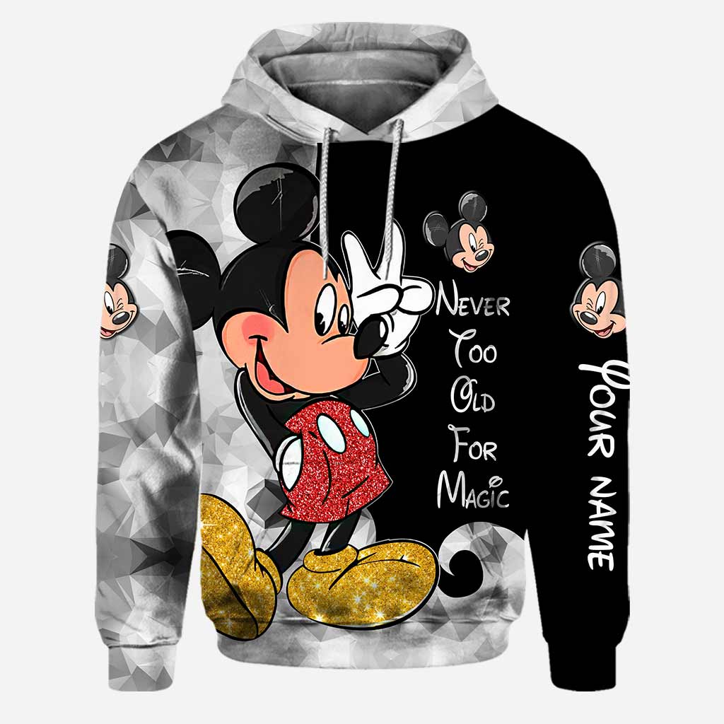 Never Too Old For Magic - Personalized Mouse Hoodie And Leggings