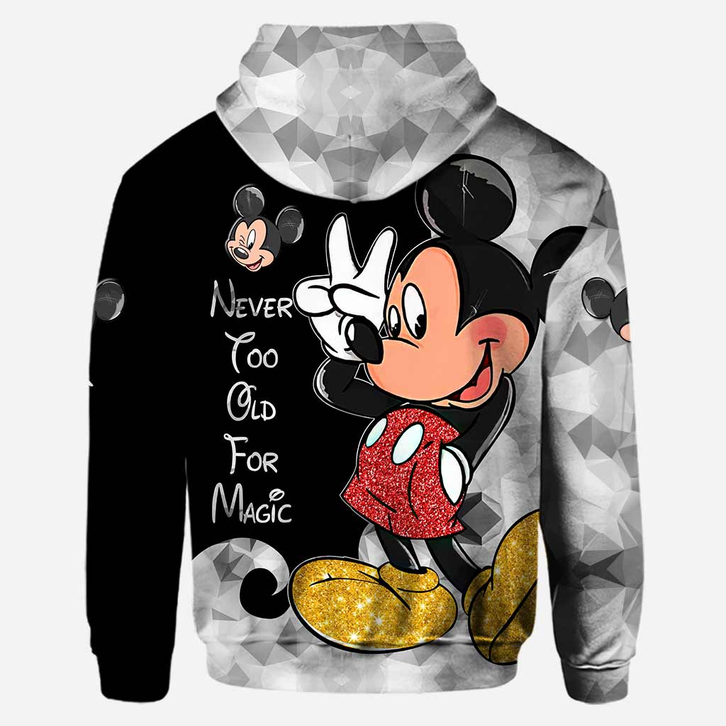 Never Too Old For Magic - Personalized Mouse Hoodie And Leggings