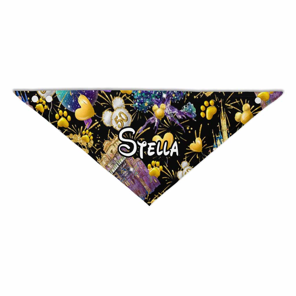 Magical Mouse Ears Lovely Paws - Personalized Mouse Pet Bandana