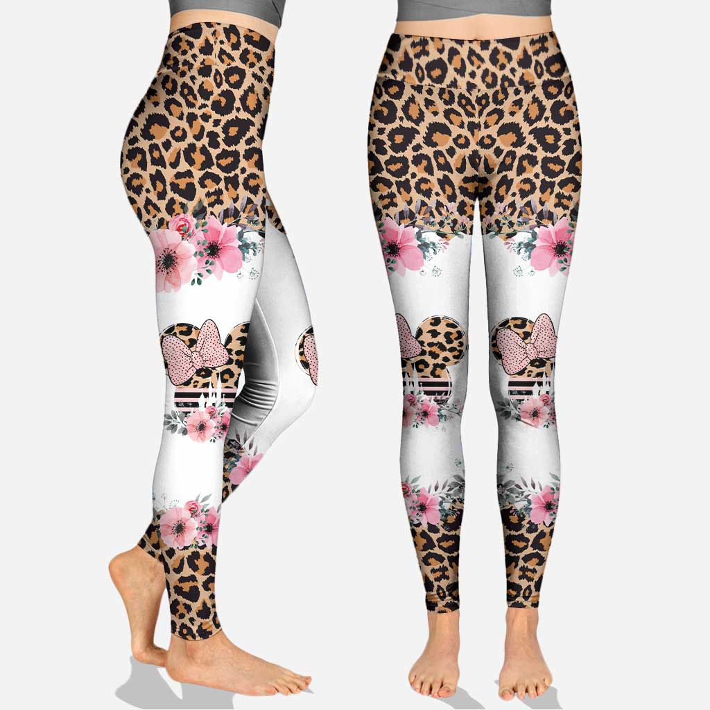 Leopard Mouse Ears - Personalized Mother's Day Hoodie And Leggings