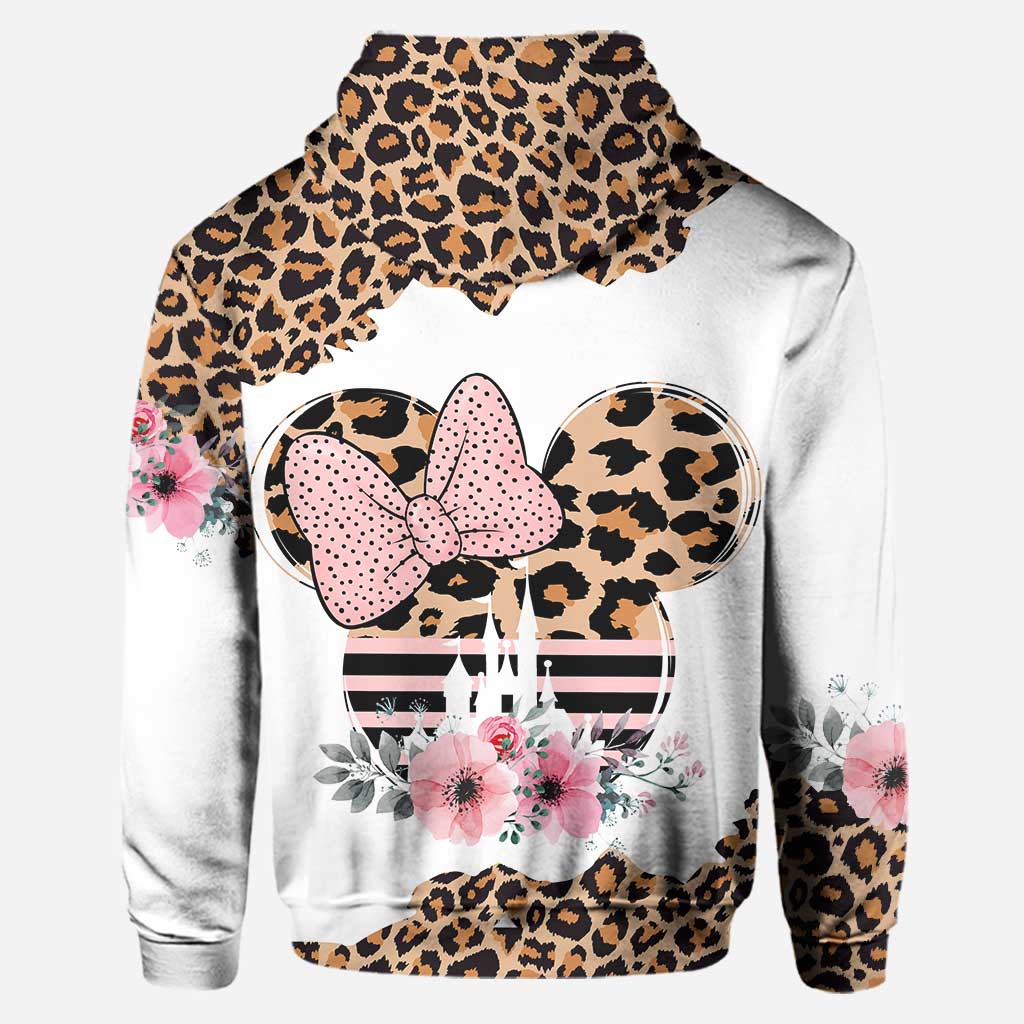 Leopard Mouse Ears - Personalized Mother's Day Hoodie And Leggings