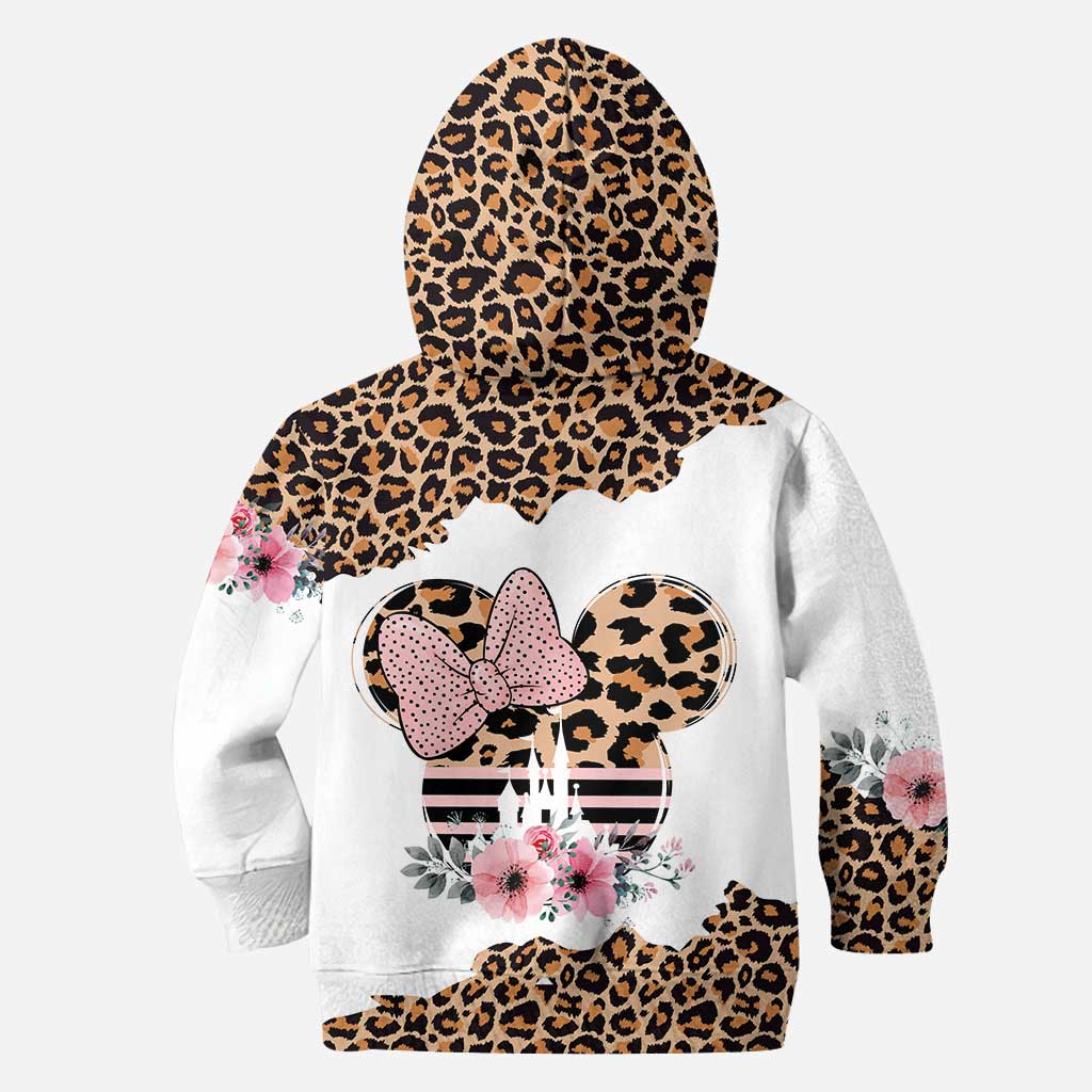 Leopard Mouse Ears - Personalized Mother's Day Hoodie And Leggings