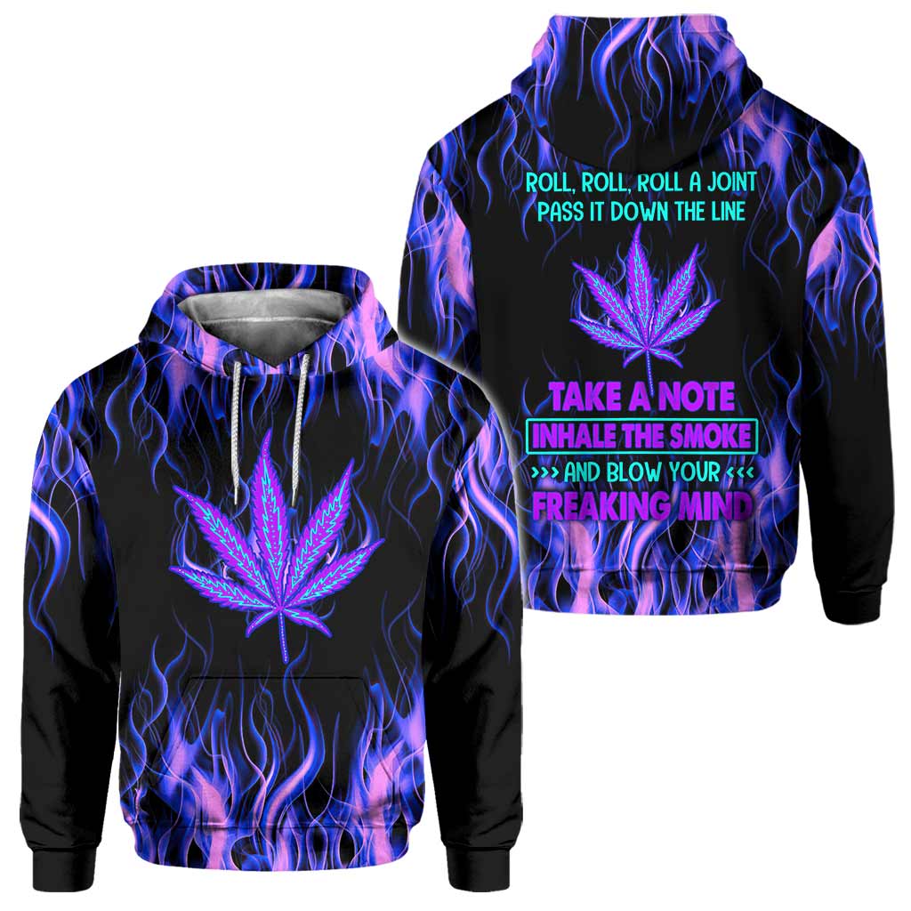 Roll Roll Roll - Weed All Over T-shirt and Hoodie