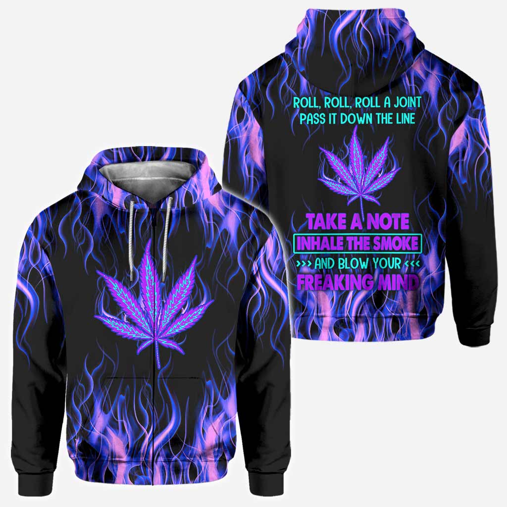 Roll Roll Roll - Weed All Over T-shirt and Hoodie