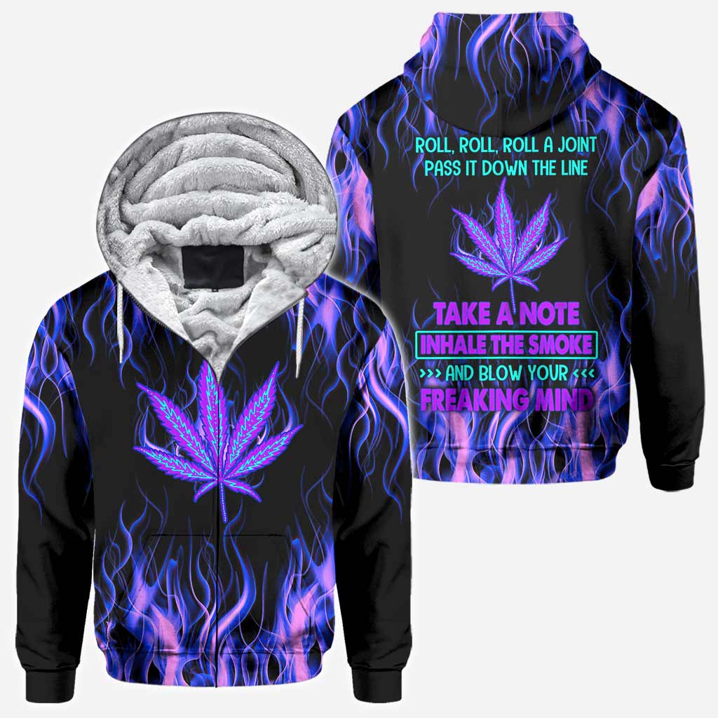 Roll Roll Roll - Weed All Over T-shirt and Hoodie