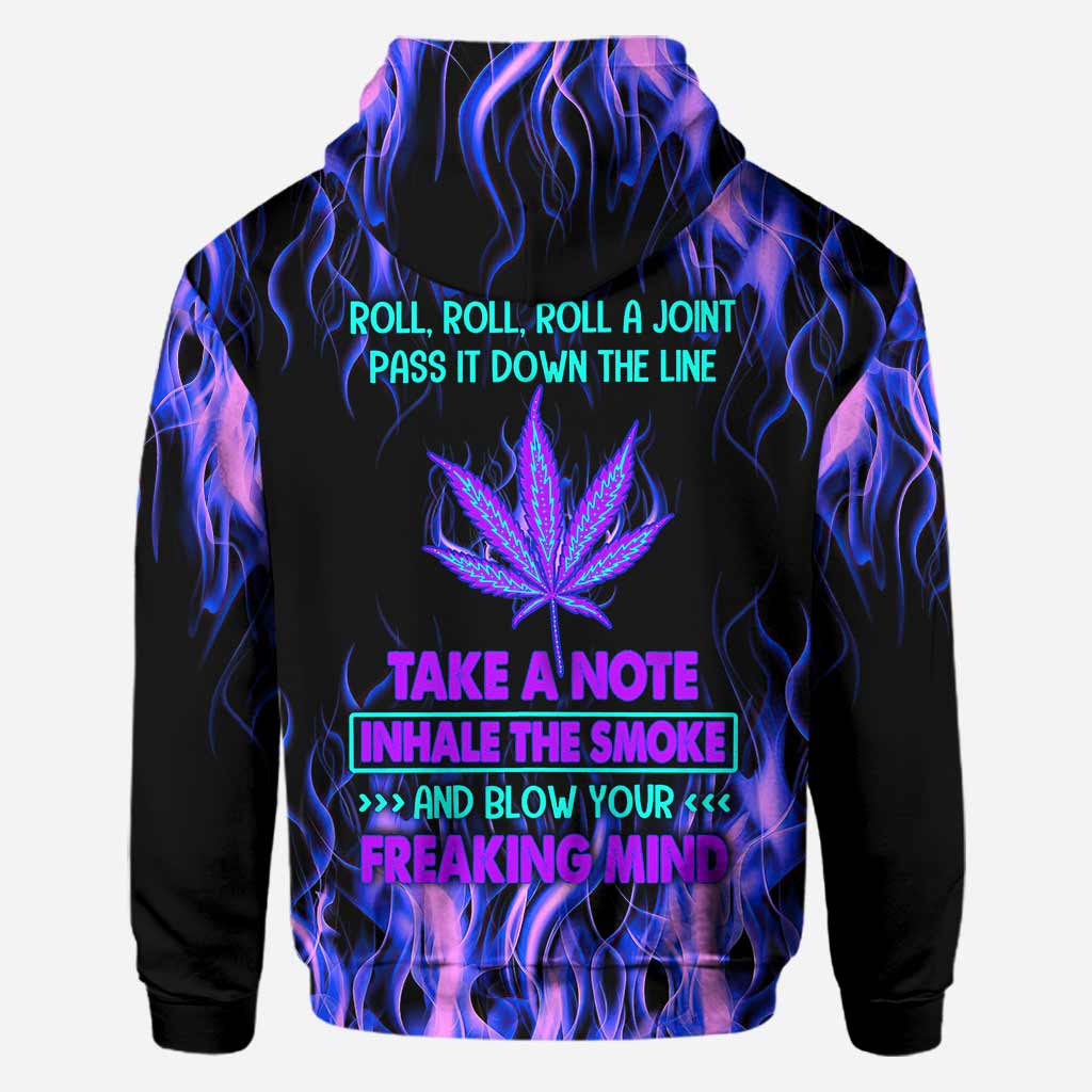 Roll Roll Roll - Weed All Over T-shirt and Hoodie