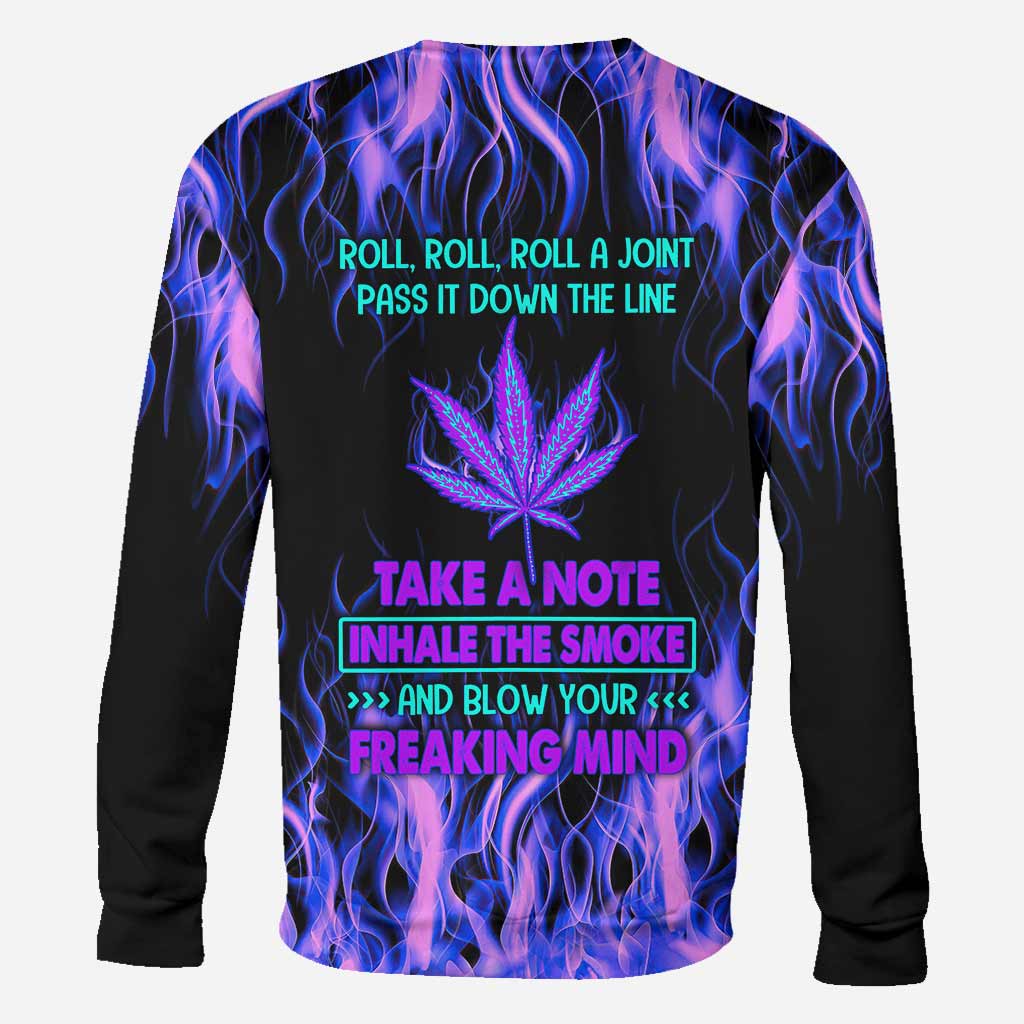 Roll Roll Roll - Weed All Over T-shirt and Hoodie