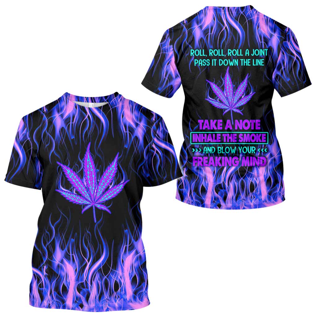 Roll Roll Roll - Weed All Over T-shirt and Hoodie