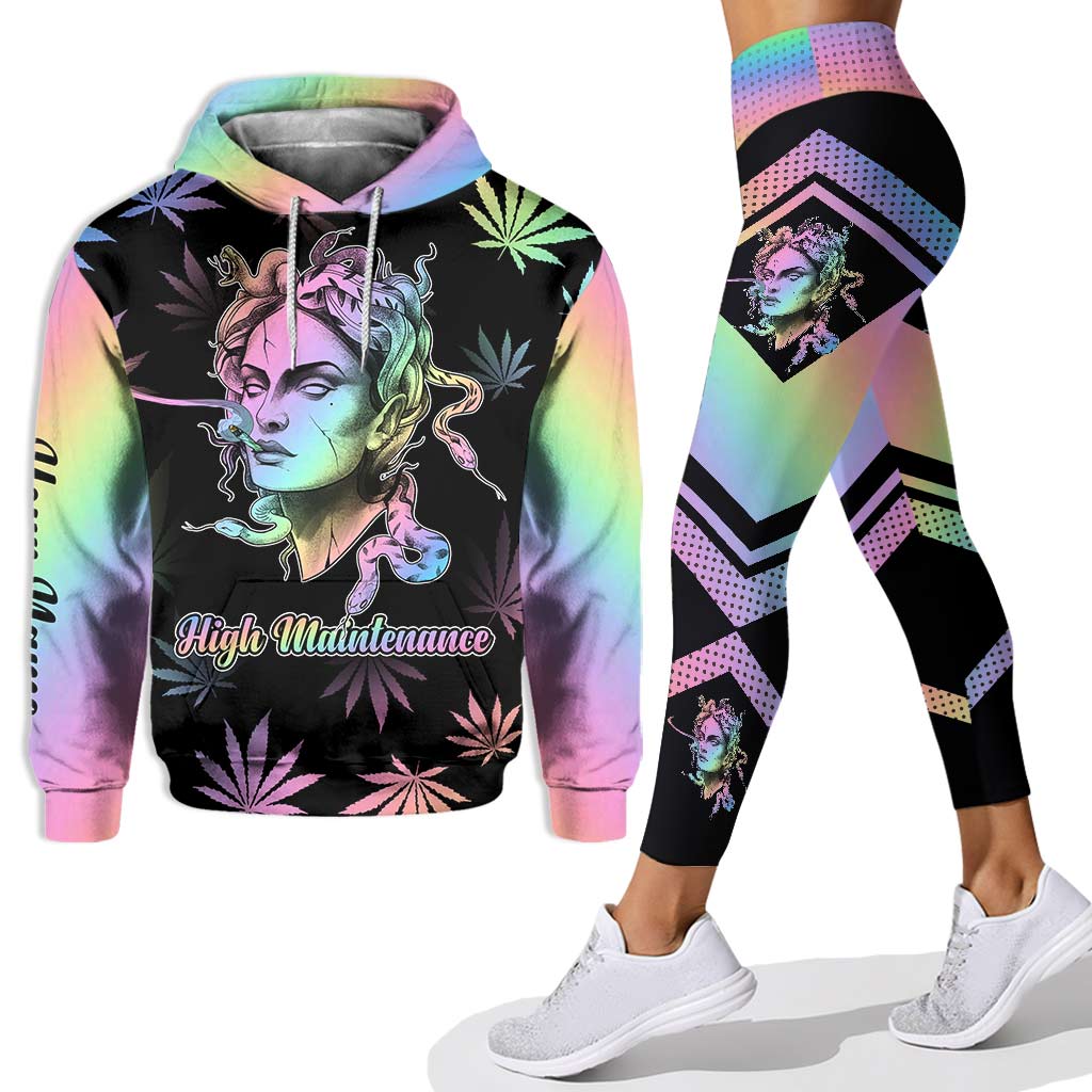 High Maintenance - Personalized Weed Hoodie and Leggings