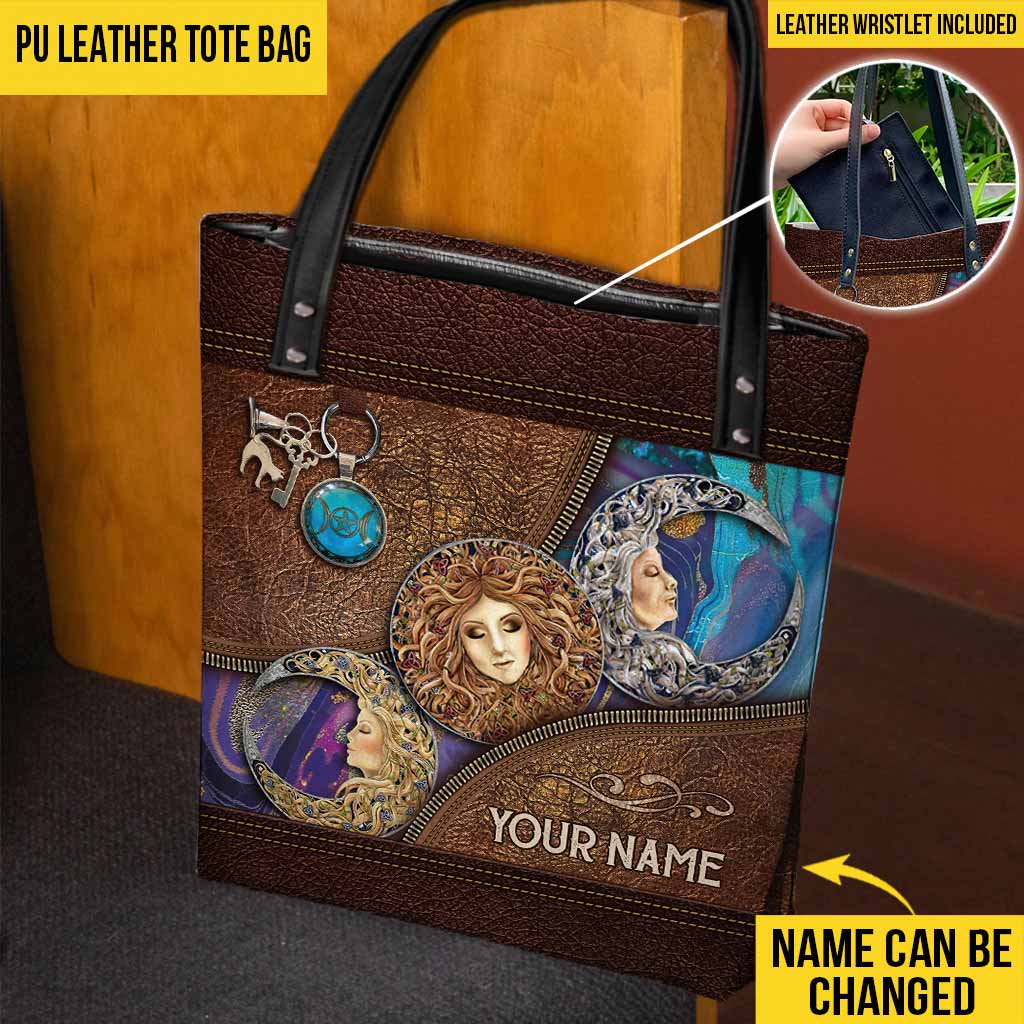 Salty Lil' Witch Triple Moon Personalized Tote Bag