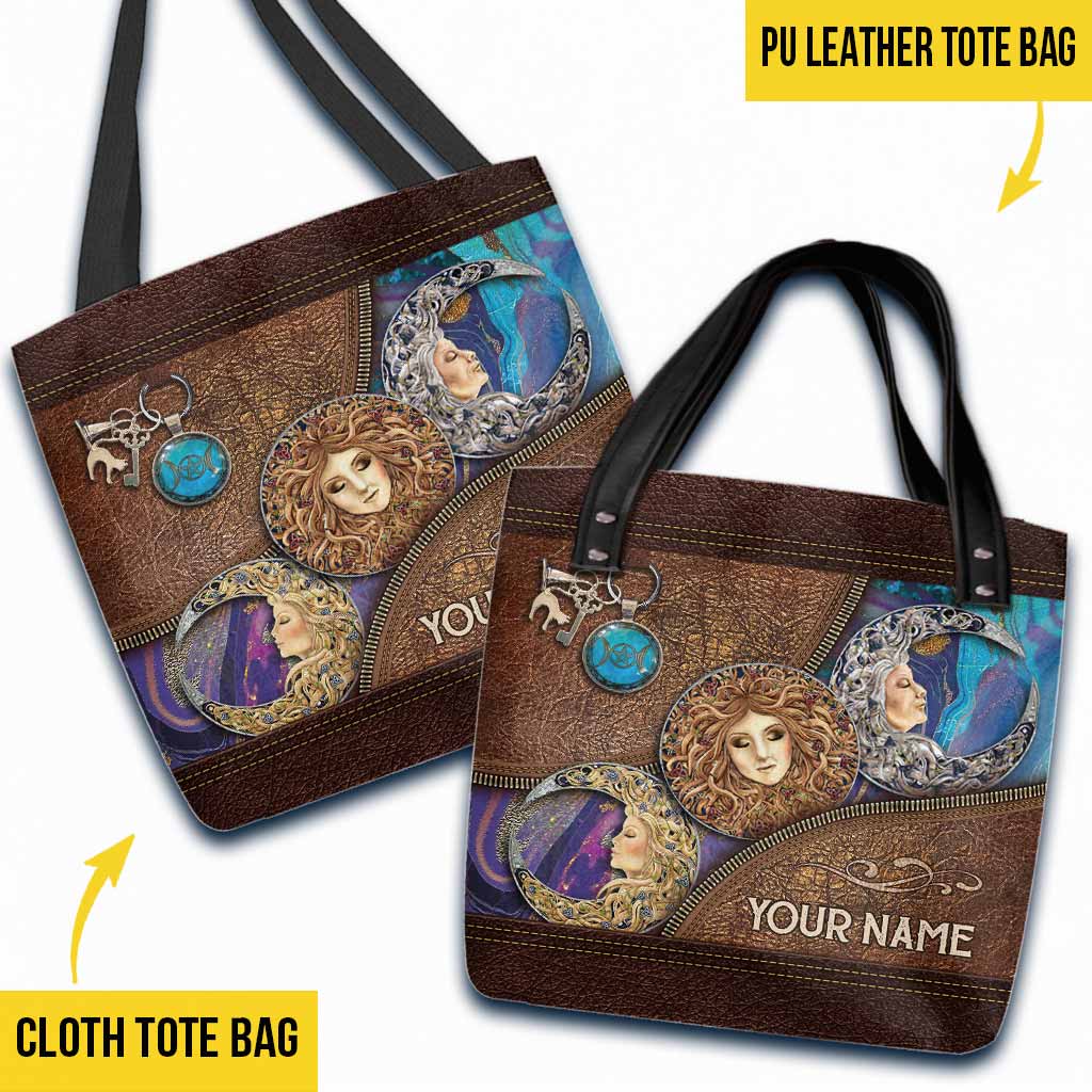 Salty Lil' Witch Triple Moon Personalized Tote Bag