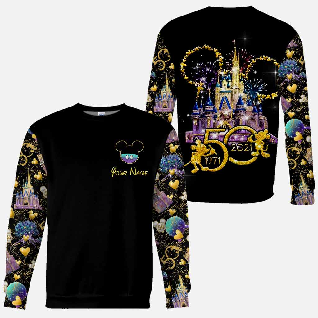 50th Anniversary Magic Kingdom - Personalized Mouse All Over T-shirt and Hoodie