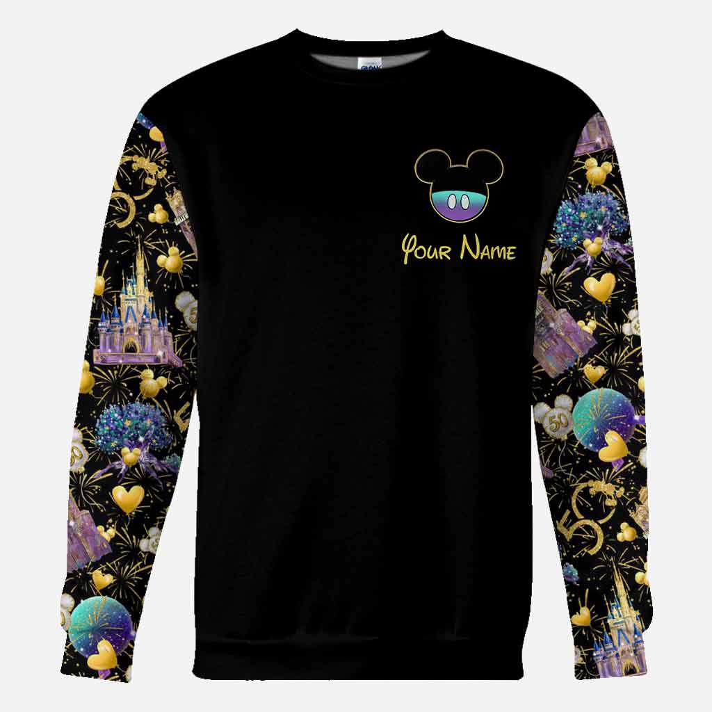 50th Anniversary Magic Kingdom - Personalized Mouse All Over T-shirt and Hoodie