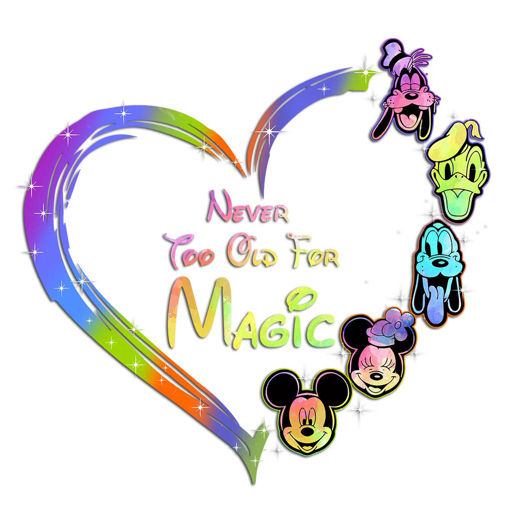 Never Too Old For Magic - Mouse Decal Full
