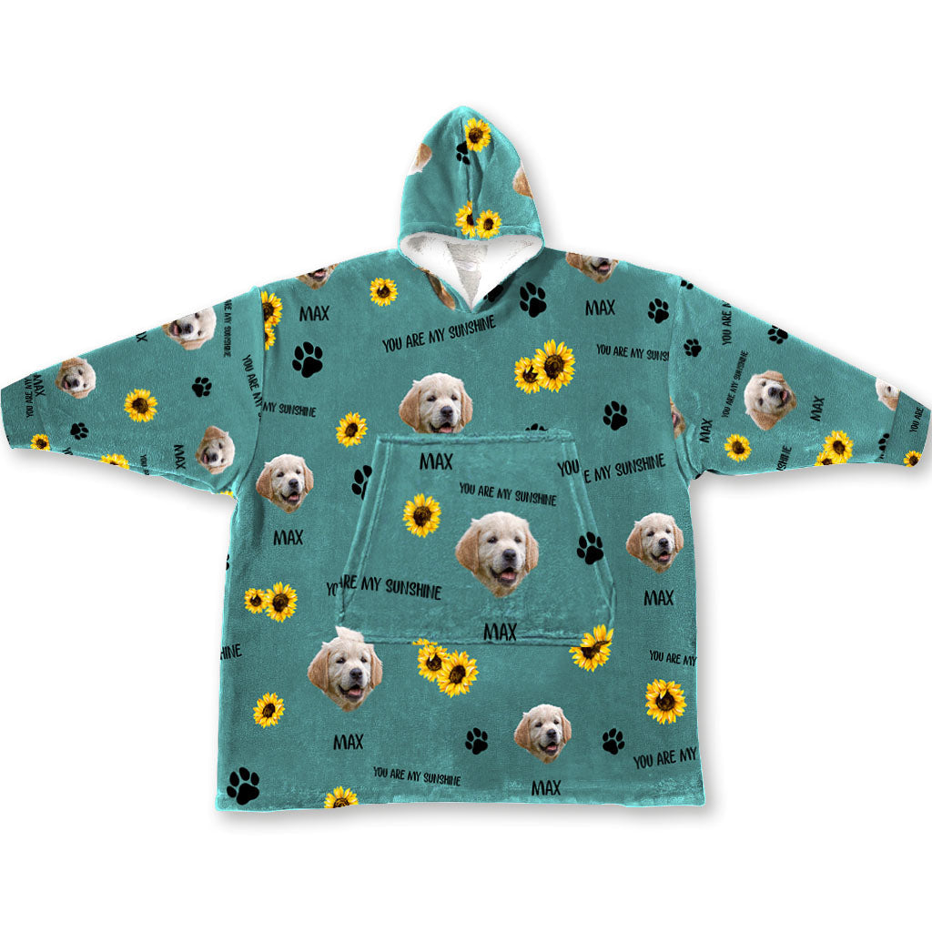 You Are My Sunshine - Personalized Dog Blanket Hoodie