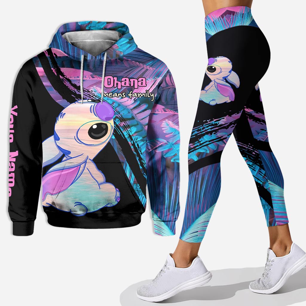 Ohana Means Family - Personalized Hoodie and Leggings