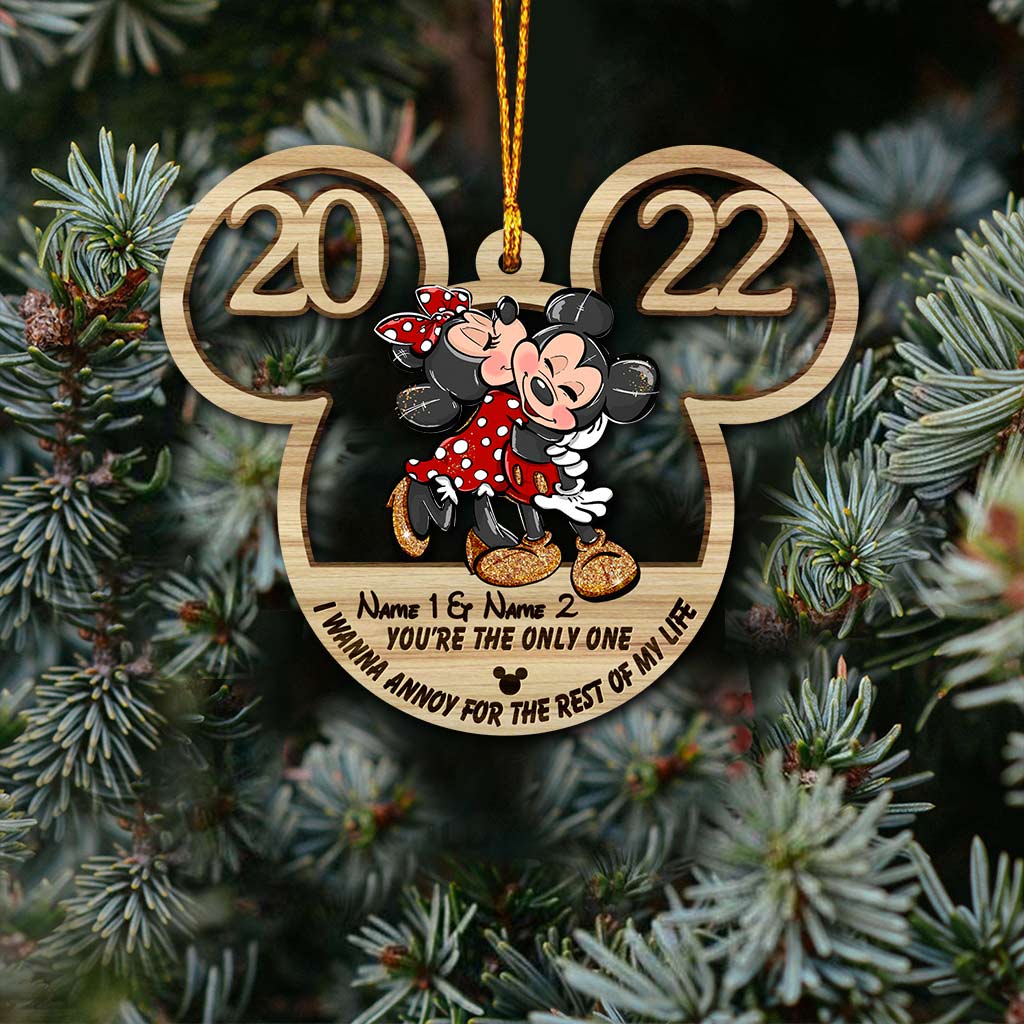 You're The Only One I Want To Annoy - Personalized Christmas Mouse Ornament (Printed On Both Sides)
