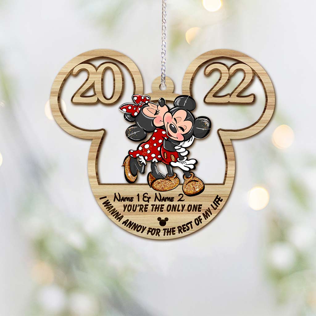 You're The Only One I Want To Annoy - Personalized Christmas Mouse Ornament (Printed On Both Sides)
