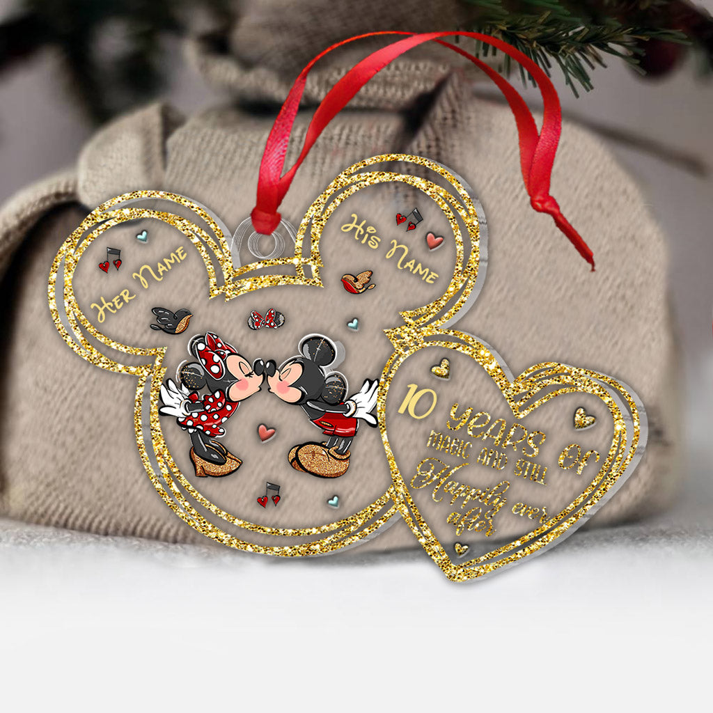 Still Happily Ever After - Personalized Christmas Mouse Transparent Ornament