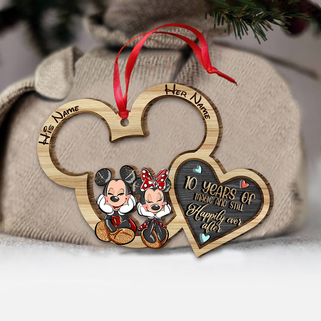 Still Happily Ever After - Personalized Christmas Mouse Ornament (Printed On Both Sides)