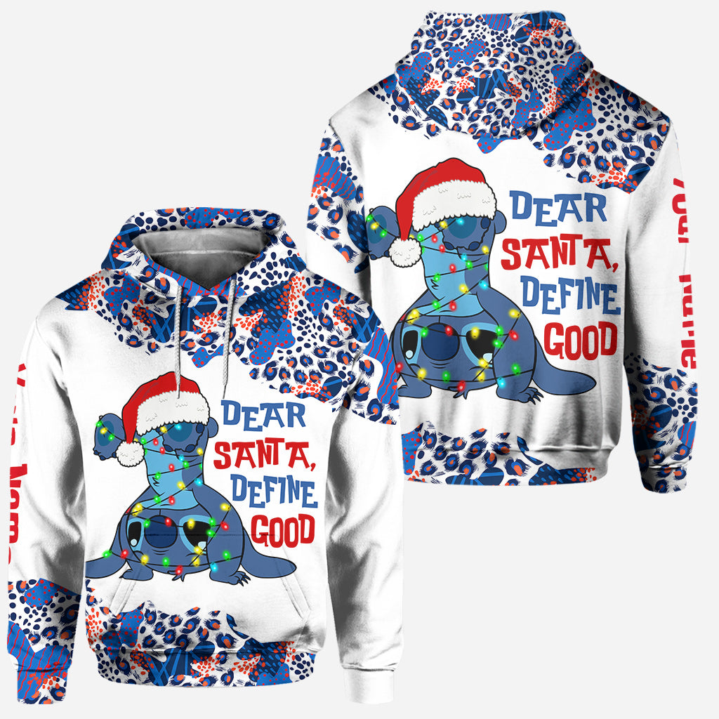 Dear Santa Define Good - Personalized Christmas Ohana Hoodie and Leggings