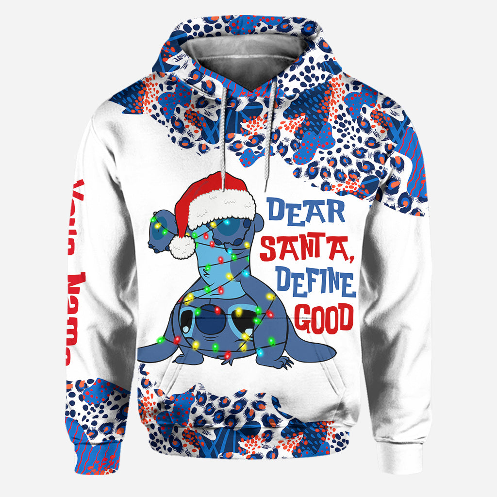 Dear Santa Define Good - Personalized Christmas Ohana Hoodie and Leggings