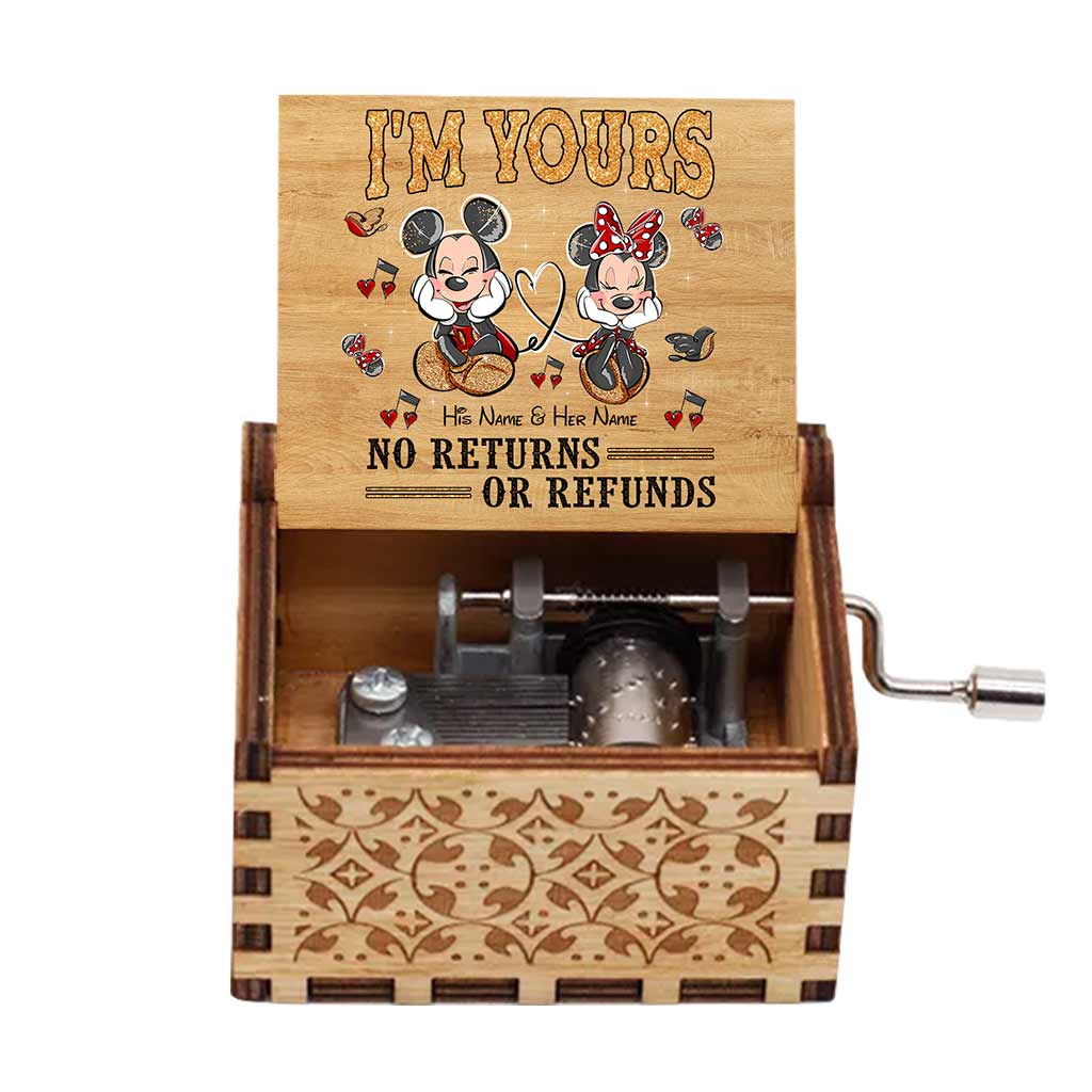 I'm Yours - Personalized Mouse Hand Crank Music Box