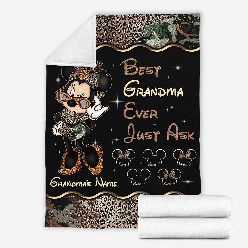 Best Grandma Ever - Personalized Mother's Day Mouse Blanket