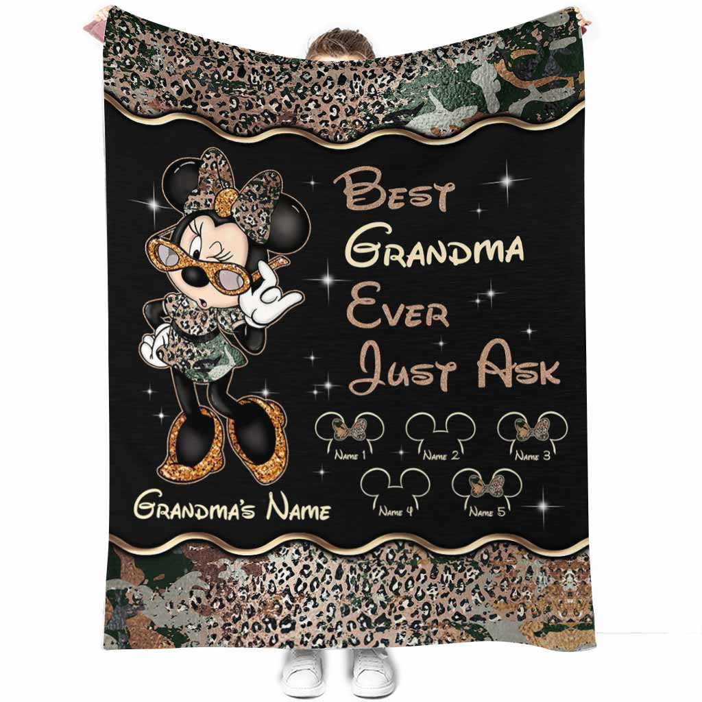 Best Grandma Ever - Personalized Mother's Day Mouse Blanket