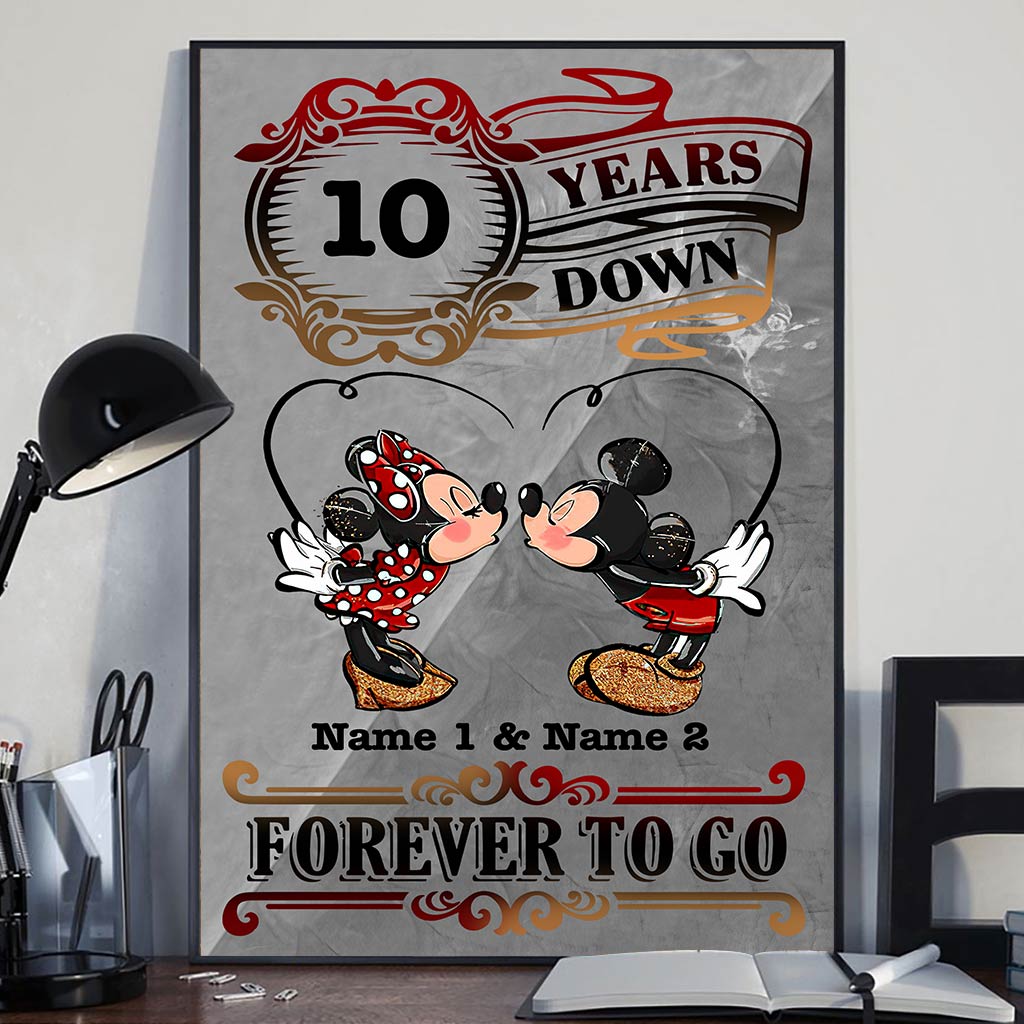 Forever To Go - Personalized Couple Mouse Poster