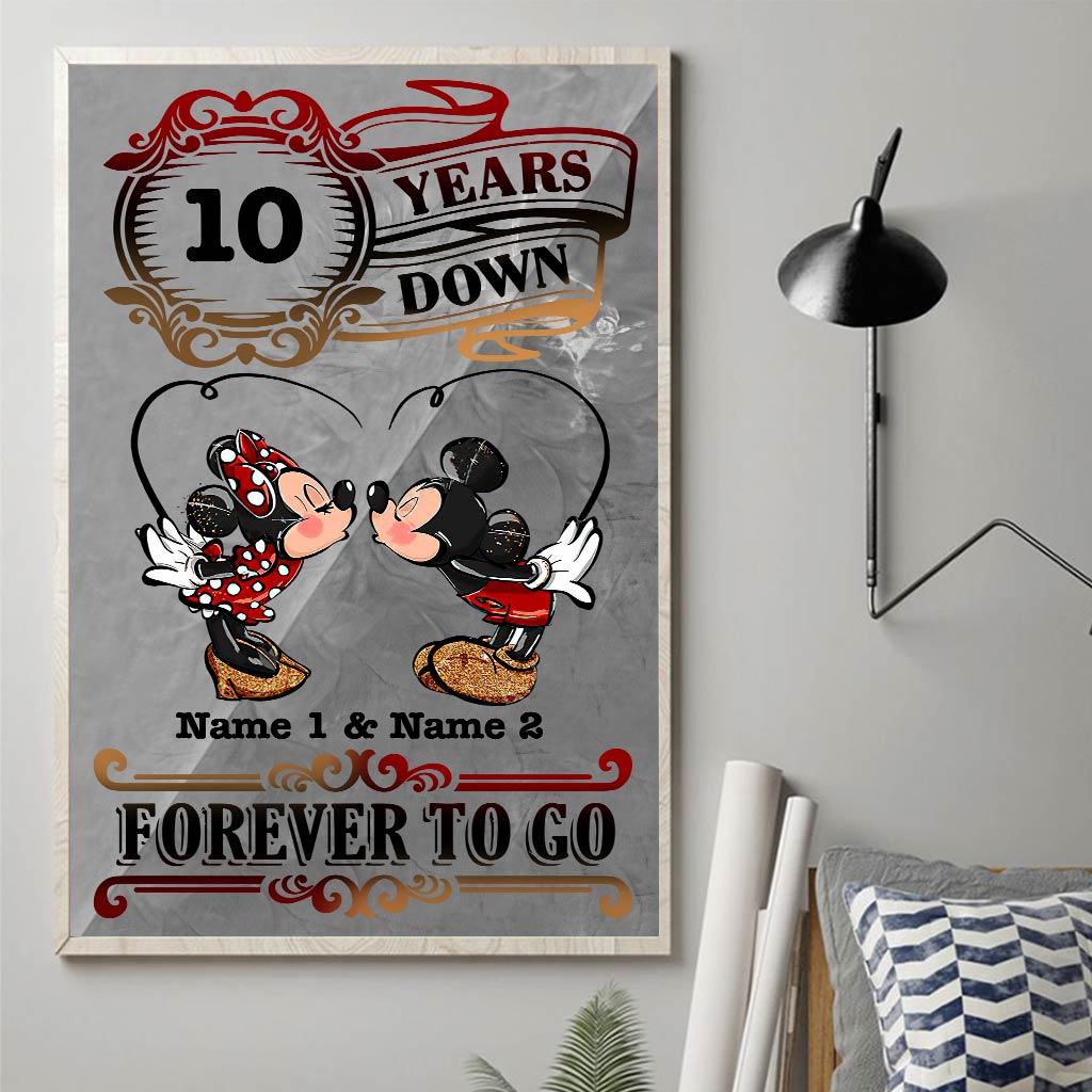 Forever To Go - Personalized Couple Mouse Poster