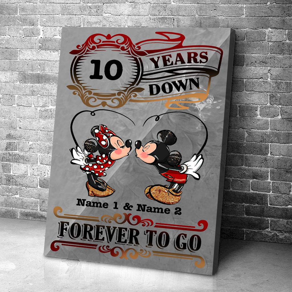 Forever To Go - Personalized Couple Mouse Poster
