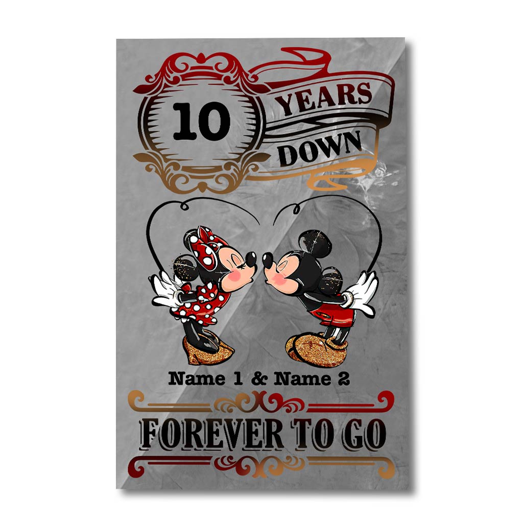 Forever To Go - Personalized Couple Mouse Poster