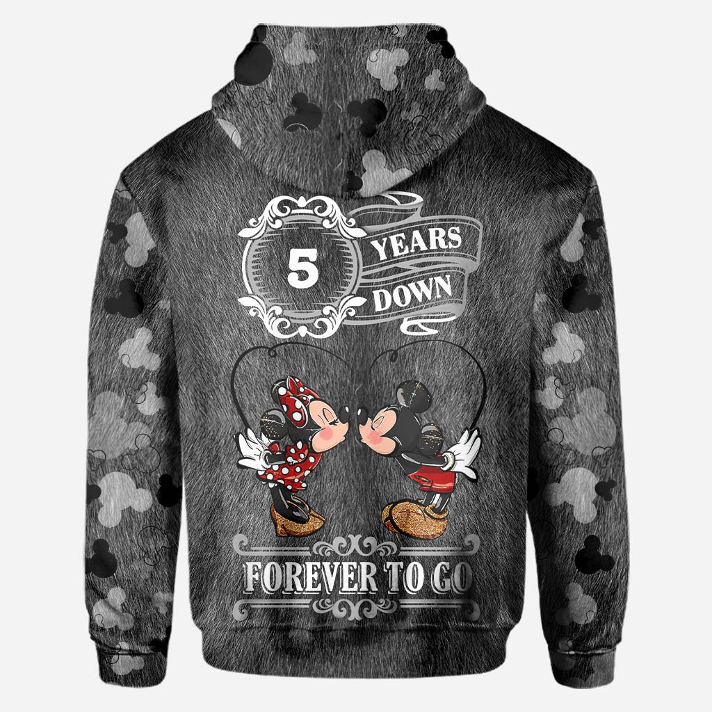 Forever To Go - Personalized Couple Mouse All Over T-shirt and Hoodie