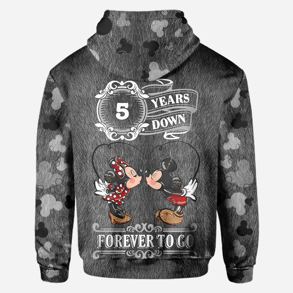 Forever To Go - Personalized Couple Mouse All Over T-shirt and Hoodie