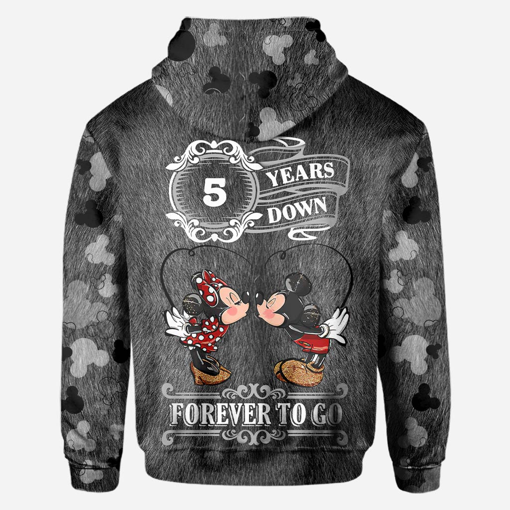 Forever To Go - Personalized Couple Mouse All Over T-shirt and Hoodie