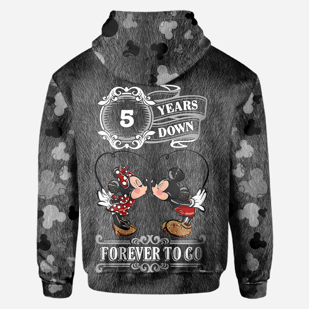 Forever To Go - Personalized Couple Mouse All Over T-shirt and Hoodie