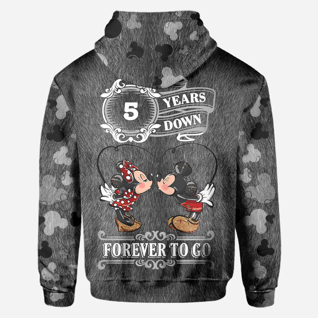 Forever To Go - Personalized Couple Mouse All Over T-shirt and Hoodie