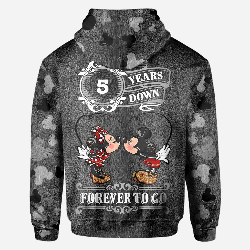 Forever To Go - Personalized Couple Mouse All Over T-shirt and Hoodie
