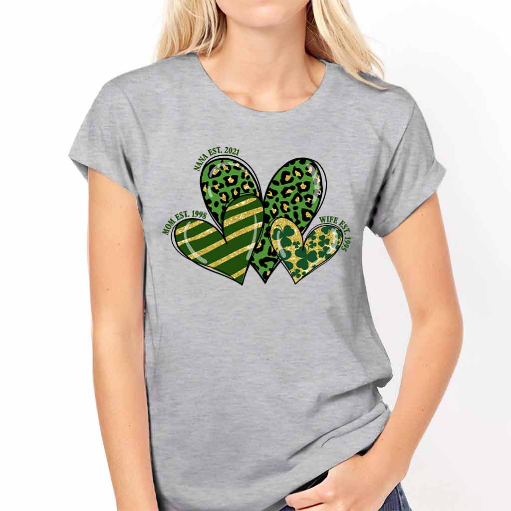 Lucky Nana - Personalized St. Patrick's Day Grandma T-shirt and Hoodie