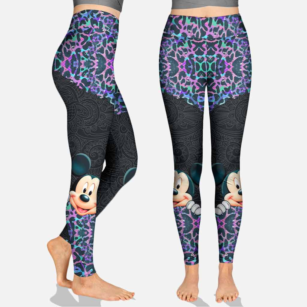 Holographic Leopard Mouse Ears - Personalized Hoodie and Leggings