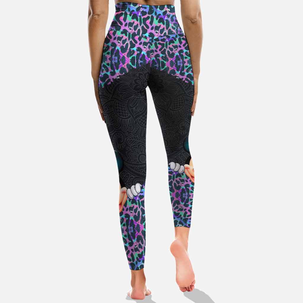 Holographic Leopard Mouse Ears - Personalized Hoodie and Leggings