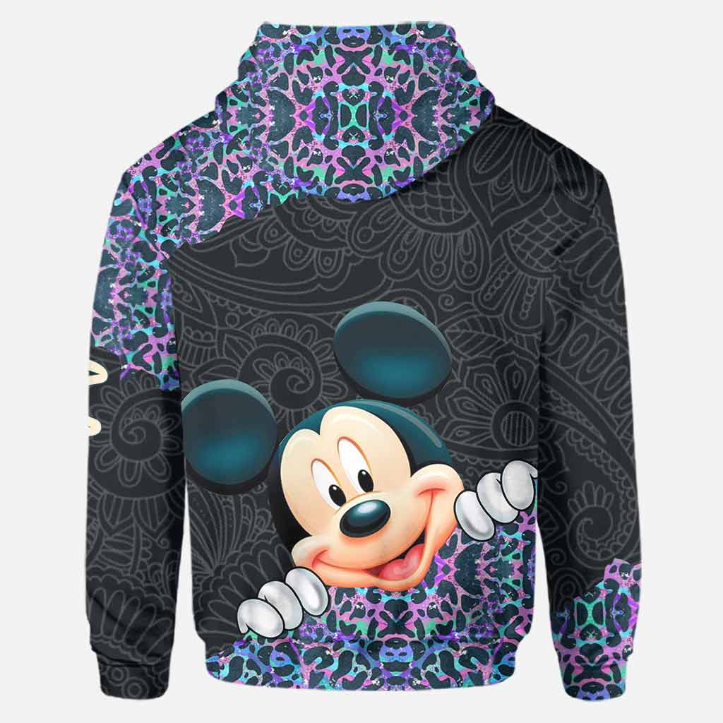 Holographic Leopard Mouse Ears - Personalized Hoodie and Leggings
