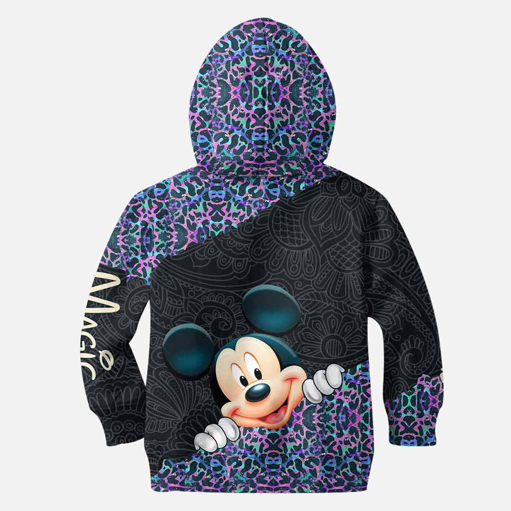 Holographic Leopard Mouse Ears - Personalized Hoodie and Leggings