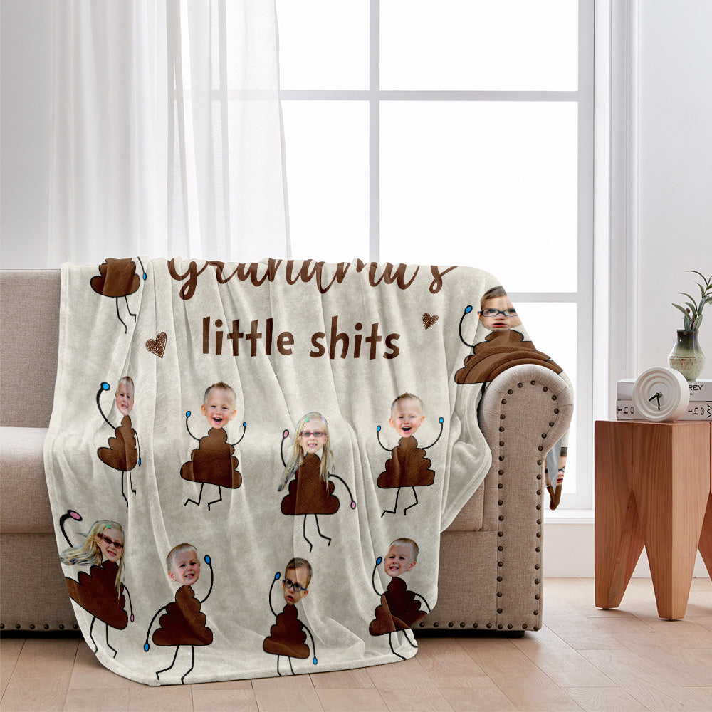 Grandma's Little Cuties - Personalized Mother's Day Grandma Blanket