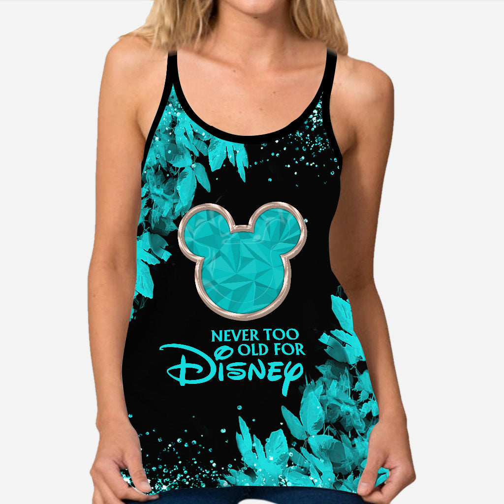 Never Too Old For Disney - Mouse Cross Tank Top and Leggings